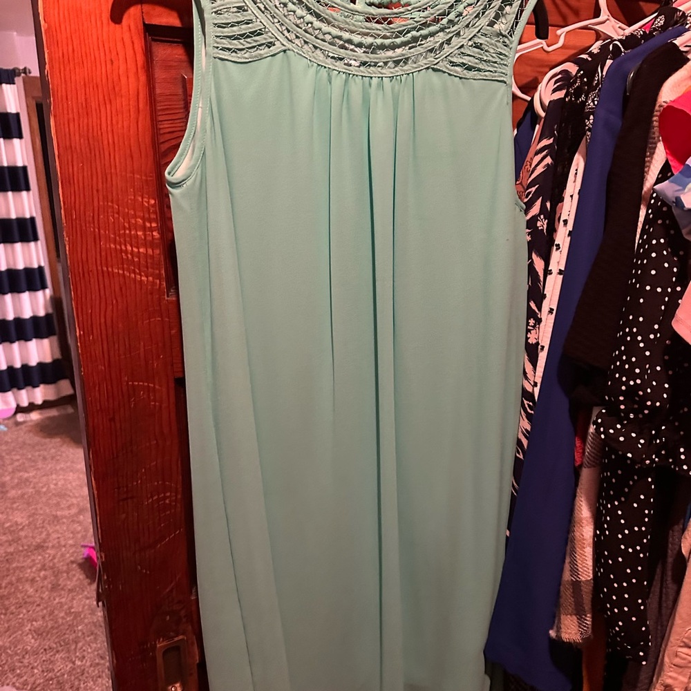 Mint Green Sleeveless Dress